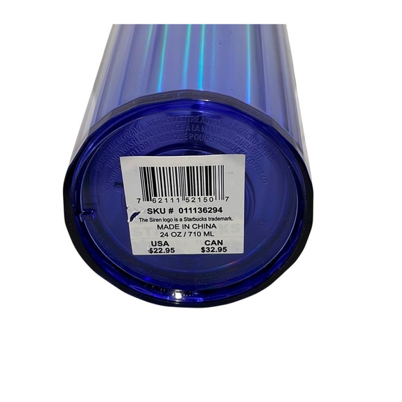 Starbucks 2022 Fall Purple Holographic Kaleidoscope Dome 24oz Venti Tumbler Nwt - Picture 5 of 7